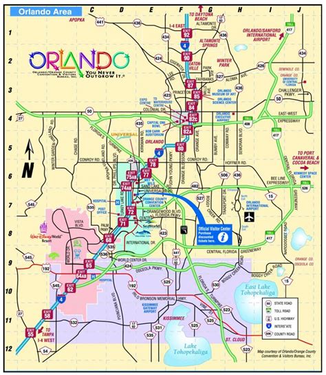 Orlando Map Great Map Of Orlando Theme Parks Inspirational Map Of ...