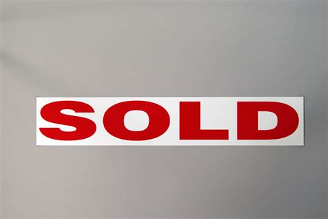 Sticker – Sold Sticker – R&W – Realty Shop