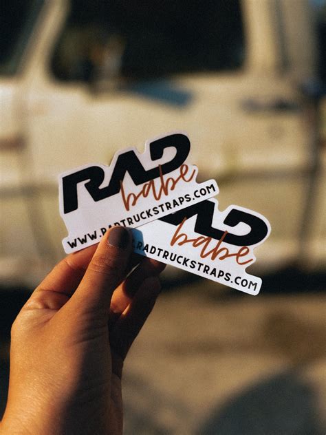 “RAD babe” Sticker – RAD Truck Straps