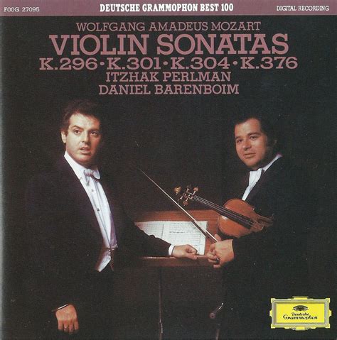 Mozart violin sonatas k 301 304 itzhak perlman daniel barenboim – Artofit