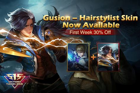 MLBB new skin Hairstylist Gusion is now available - HTH Gaming