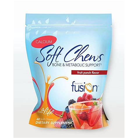 Bariatric Fusion Calcium Soft Chew with Bone & Metabolic Support (Fruit ...