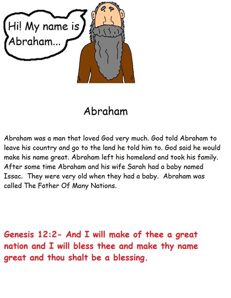 Abraham Sunday School Lessons-Preschool Kids-Bible Lesson Plans