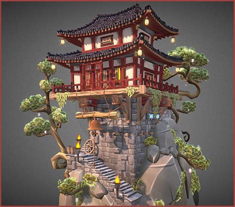 ArtStation - Chinese Old Place, Christophe Degraeve | Chinese ...