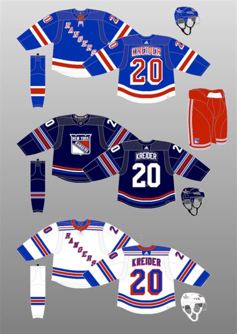 2023-24 New York Rangers - The (unofficial) NHL Uniform Database