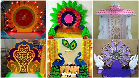 Saraswati puja decoration ideas at home - YouTube