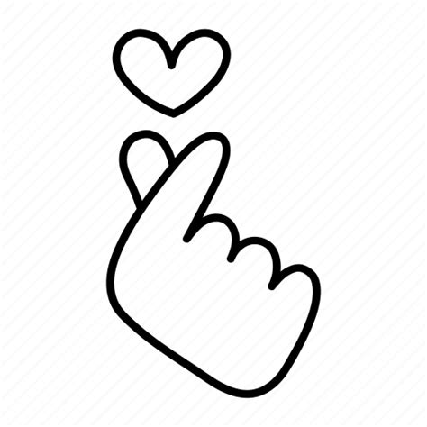 Doodle, hand, finger, love, heart icon - Download on Iconfinder