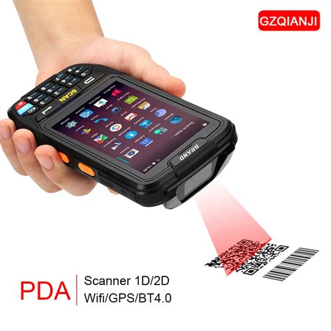 Wifi barcode scanner pda scanner 1D laser 4g 2D QR barcode reader PDA barcode scanner wireless ...