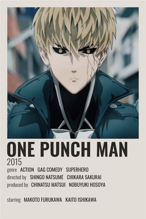 one punch man poster | Movie posters minimalist, Film posters minimalist, Anime films