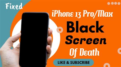 How to Fix Black Screen issue on iPhone 13 Pro/iPhone 13 Pro Max (iOS 15) - YouTube