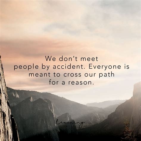 We don’t meet people by accident. Everyone is meant to cross our path for a reason. in 2020 ...