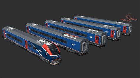 Siemens Venture - Amtrak Intercity - Buy Royalty Free 3D model by REV0 (@R3V0_76) [3204a87 ...