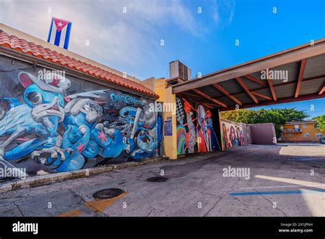 Miami, FL, USA - April 12, 2024: Art Walk Calle Ocho Miami street murals Stock Photo - Alamy