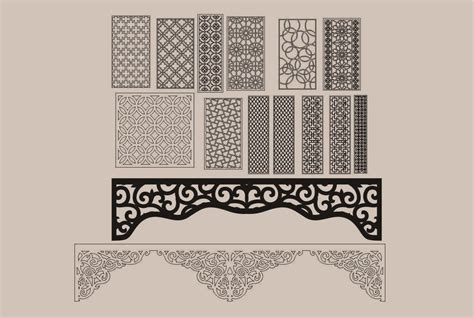 Cnc cut files dxf patterns pack – DXF DOWNLOADS – Files for Laser Cutting and CNC Router ArtCAM ...