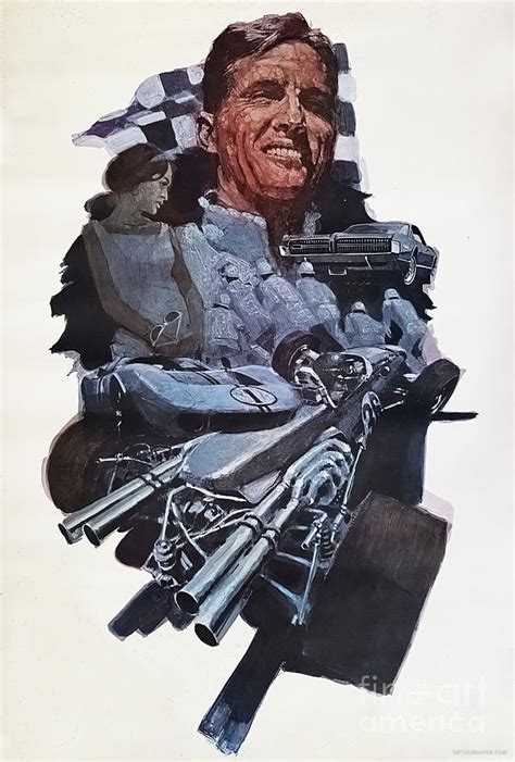 1967 Dan Gurney Eagle Poster Mixed Media by Retrographs - Pixels