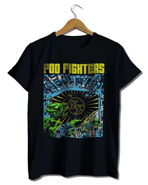 Foo Fighters T-Shirt Foo Fighters Tshirt Merch (Black) – Metal Band T-Shirt | Metal Band TShirts ...