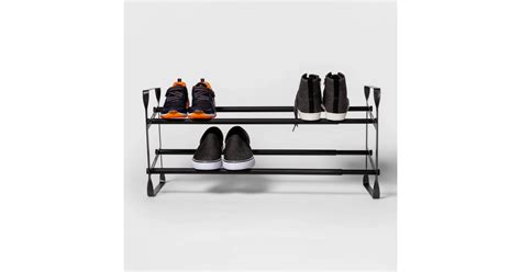 Two-Tier Expandable Shoe Rack in Gunmetal | Best Organization Products at Target | 2020 ...