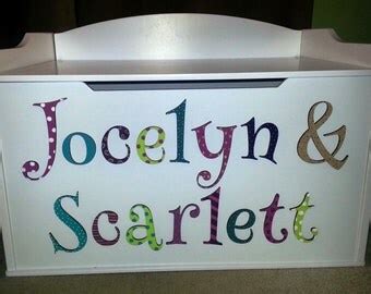 Custom Personalized Toy Chest by ModerneCottage on Etsy