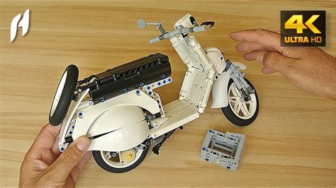 How to Build the Lego Technic Vespa Scooter (MOC - 4K) - YouTube