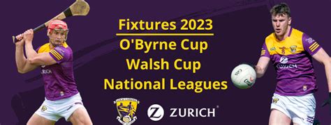 O'Byrne Cup, Walsh Cup & League Fixtures 2023 - Wexford GAA