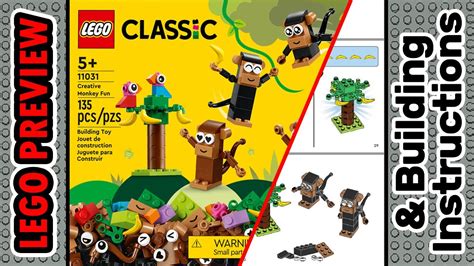 PREVIEW: 11031, LEGO Classic, Creative Monkey Fun & Building Instructions! LEGO 2023 - YouTube