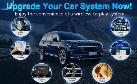 Amazon.com: VCARLINKPLAY Wireless CarPlay Adapter with USB, Wireless ...