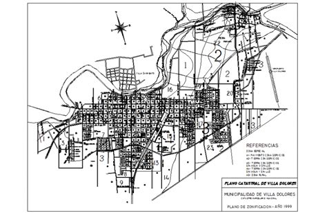 City plan zoning location map with town planning details dwg file - Cadbull