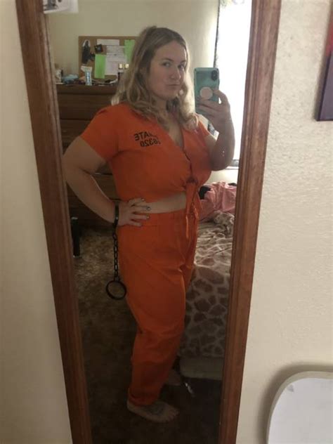 Orange Inmate Prisoner Costume for Women