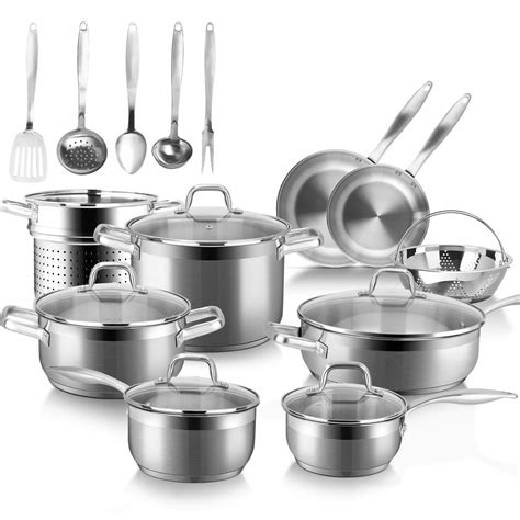 Duxtop Professional Stainless Steel Induction Cookware Set, 19PC ...