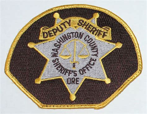 WASHINGTON COUNTY SHERIFF'S OFFICE Deputy Sheriff Oregon OR SO Used Worn patch • $5.49 | Sheriff ...