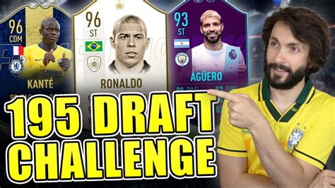 195 DRAFT CHALLENGE!! FIFA 19 LIVE - YouTube