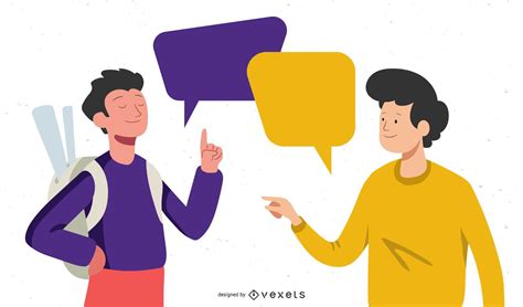 Conversation Concept Business People Characters Vector Download