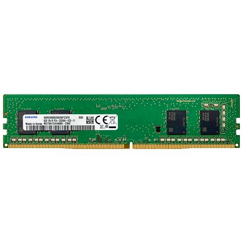 Samsung 8GB DDR4 3200 MHz PC4-25600 DIMM Desktop Memory RAM ...