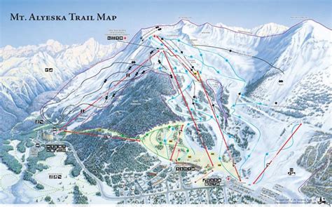 Alyeska Trail Map | Liftopia