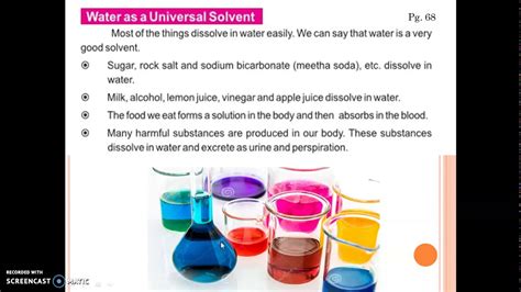 Water As A Universal Solvent Experiment