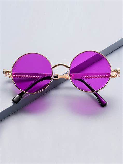 Round Metal Frame Sunglasses