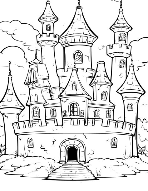 Frozen Castle Printable Coloring Pages - Free Printable Templates