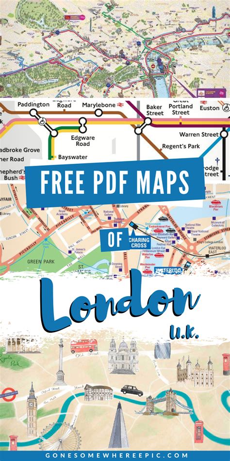 London Map: Tourist Attractions & Informative Guide (Free PDF Maps ...