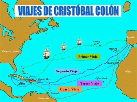 Viajes de cristobal colon, Cristobal colon para niños, Viajes de colon