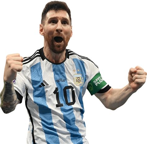 Lionel Messi Argentina football render - FootyRenders