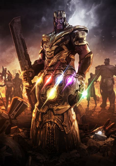 ArtStation - AVENGERS ENDGAME - THANOS AND THE GAUNTLET