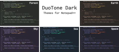 Notepad++ DuoTone Dark: 5 clean themes | Notepad++ Community