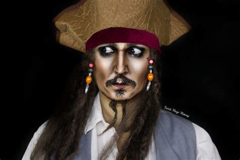 Captain Jack Sparrow Makeup - Sarah Magic Makeup