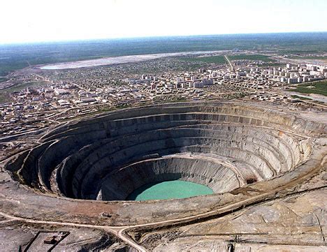 Welcome to the biggest hole in the planet | Daily Mail Online