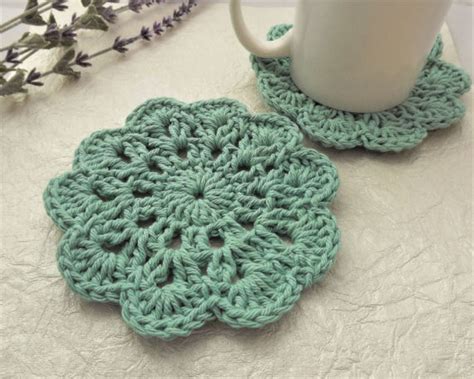 Crochet Coasters Set of 4 Drink Coasters Coffee Coasters - Etsy ...