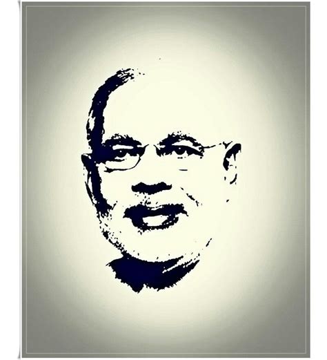 Narendra Modi Portrait Sketch