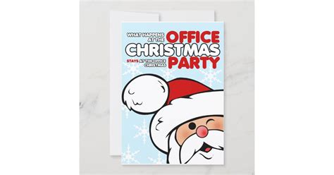 Funny Christmas Office Party Invitations | Zazzle