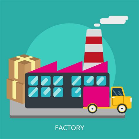 Factory Conceptual illustration Design 442919 Vector Art at Vecteezy