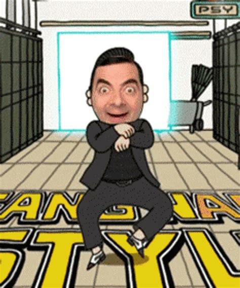 Profile Pic Funny Mr Bean Gangnam Style GIF | GIFDB.com