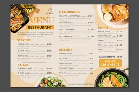 แจก Menu Template ฟรี สำหรับร้านอาหารของคุณ - โรงพิมพ์ด่วน ThaiDigitalPrint